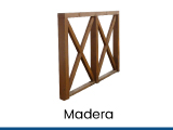 barandillas o vallados de madera